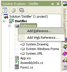 Solution Explorer - Add Reference