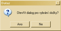 Výsledek vytvoření dialogu na srovnání oken